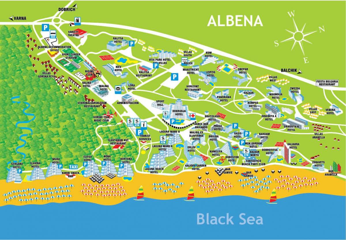 mapa alben Bulgaria