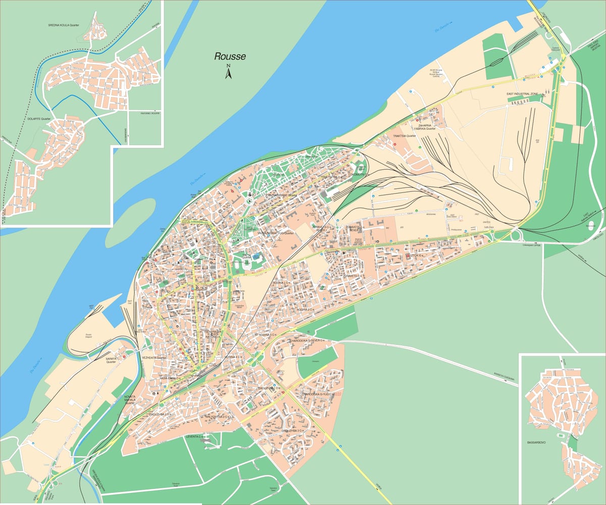 rousse (Bulgaria mapa