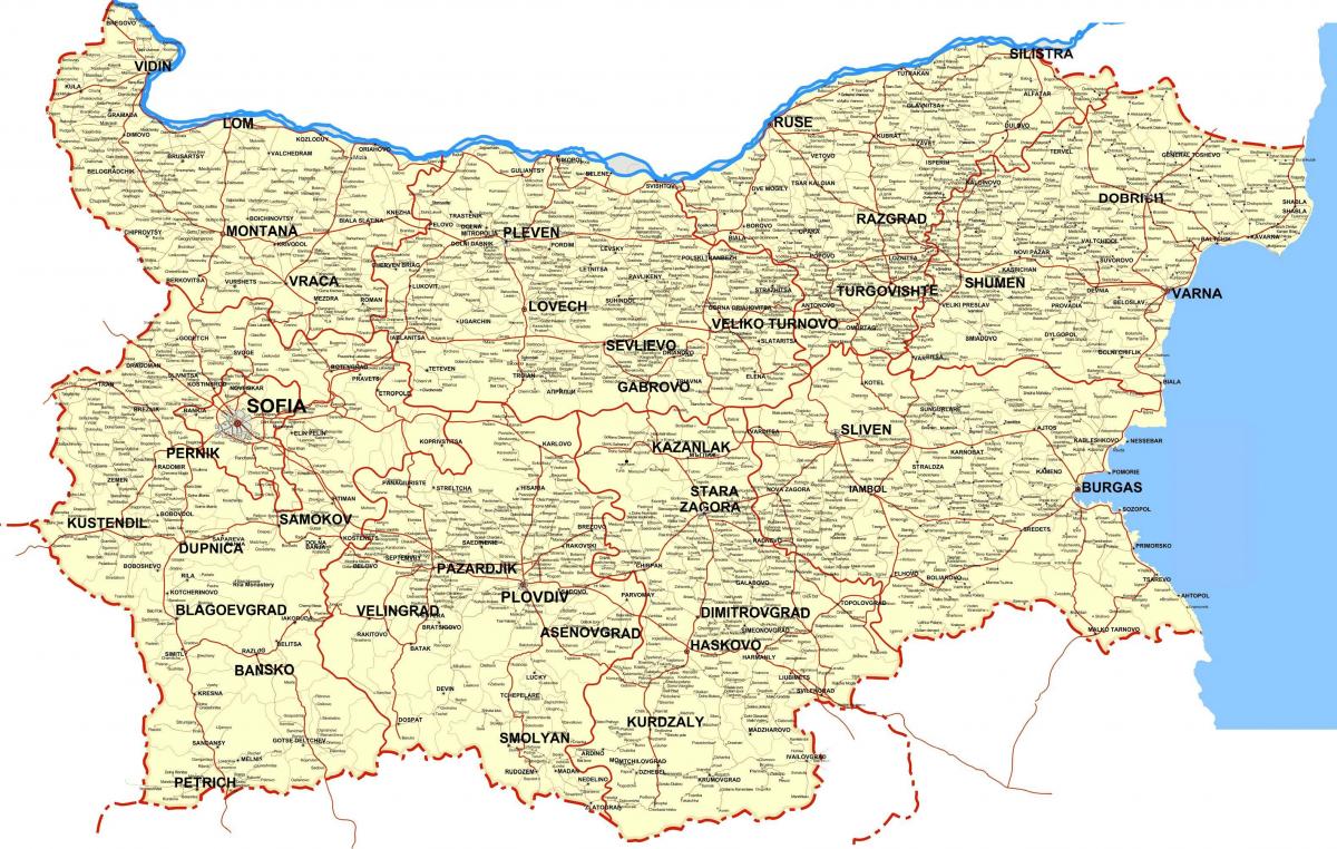 Bulgaria país mapa