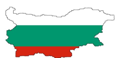 Bulgaria mapa bandeira