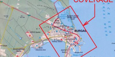 Mapa Bulgaria burgas
