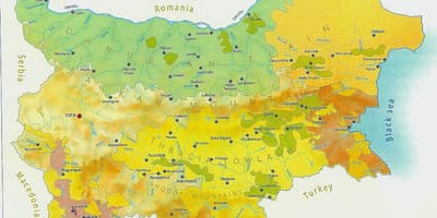 Mapa de Bulgaria clima
