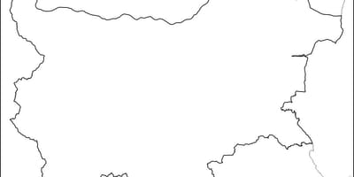 Mapa de Bulgaria mapa contorno