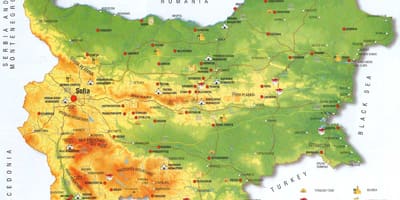 Lev montañas mapa