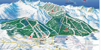 Bulgaria esquí mapa