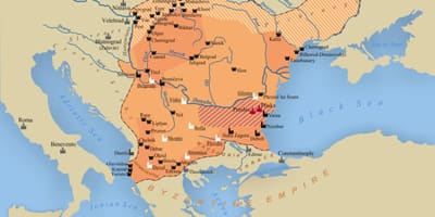 Mapa do imperio búlgaro